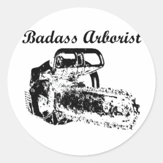 Badass Arborist - Chainsaw Runder Aufkleber