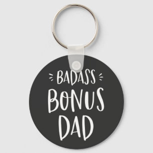 Badass Bonus Vater Cool Stepdad Geschenk für Stepf Schlüsselanhänger