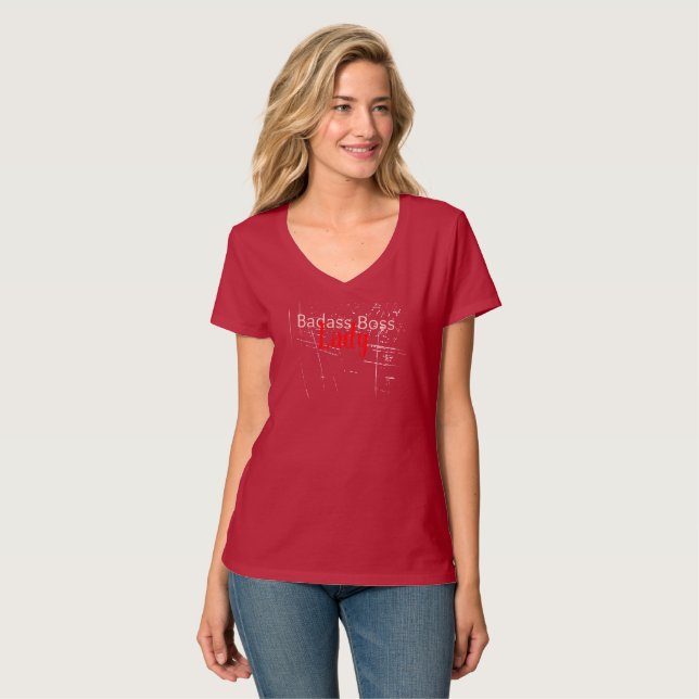 Badass Boss Lady T - Shirt (Vorderseite Vollansicht)