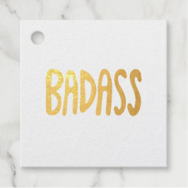 BADASS Bunte Lustige Lettering  Geschenkanhänger