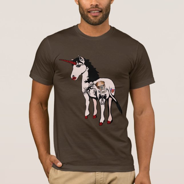 BADASS EINHORN T-Shirt (Vorderseite)