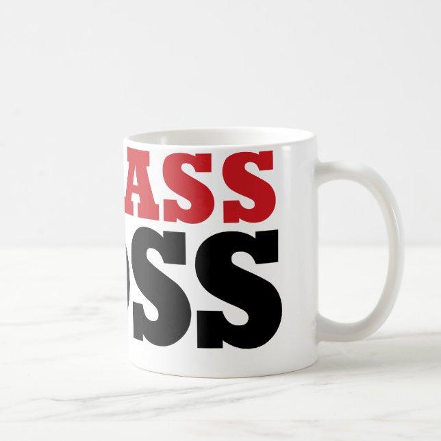 Badass Funny Boss Kaffeetasse (Rechts)