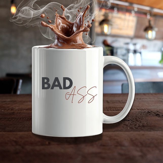 BADAss – Funny Coffee Humor | Modern Boss Kaffeetasse (Von Creator hochgeladen)
