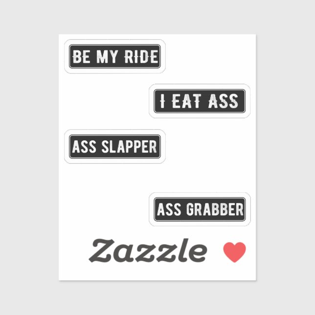 Badass Funny Helmet Stickers Pack III Aufkleber (Blatt)