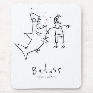 Badass Haifisch-Durchschlag Mousepad
