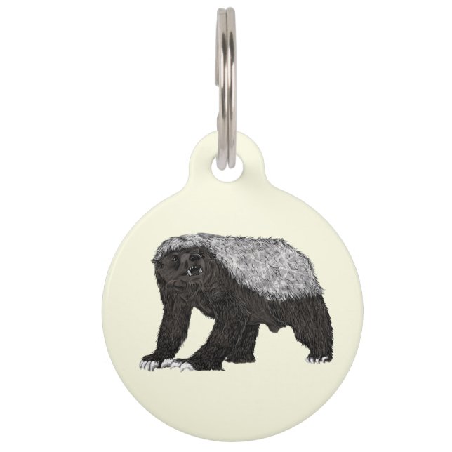 Badass Honey Badger Fearless Attitude Tiermarke (Vorderseite)