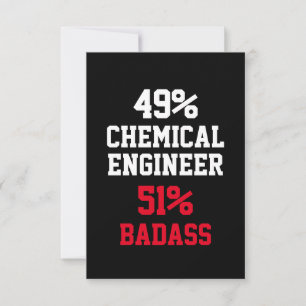 Badass-Karte für Chemieingenieure Karte