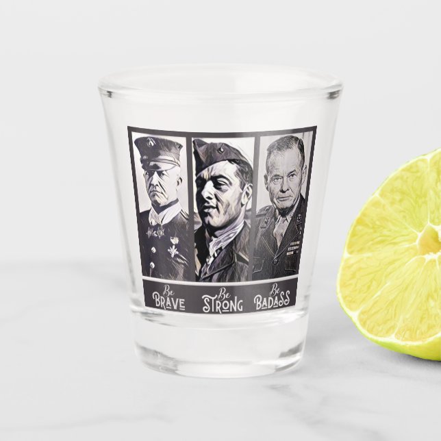 Badass Legends Shotglas Schnapsglas (Vorderseite)