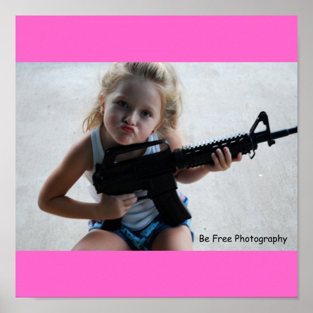 Badass Little Girl Poster (Vorne)