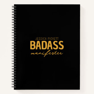 Badass Maniwären Black & Gold, Attraktionsgesetz Notizbuch