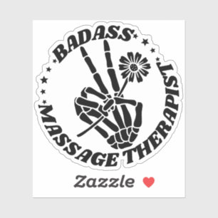 Badass Massage Therapeut Aufkleber