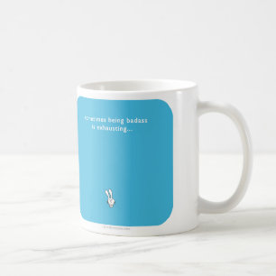 Badass MJ1561, die manchmal Häschen erschöpfen Kaffeetasse