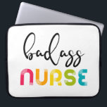 Badass Nurse Laptopschutzhülle<br><div class="desc">Bright and stylish design for all the badass nurses and caregivers!</div>