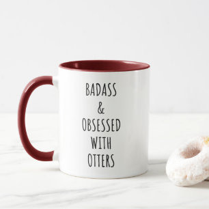 Badass und Badass mit Ottern besessen Tasse