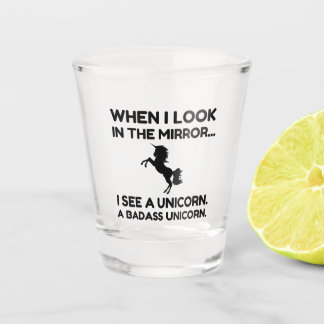 BADASS UNICORN SCHNAPSGLAS