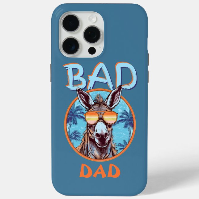 Badass Vater Funny Donkey Cool Sonnenbrille Urlaub Case-Mate iPhone Hülle (Rückseite)