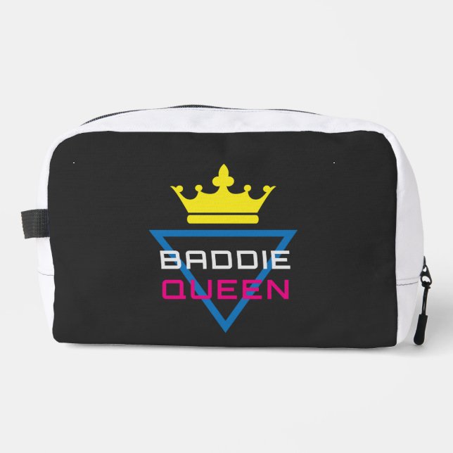 Baddie Queen Krone Y2K Waschbeutel (Vorderseite)