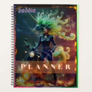 Baddie Unicorn Biker Planner Planer