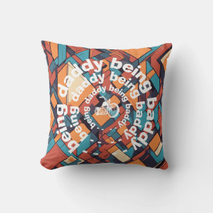 Baddy Daddy Chopper, Geometrisches Rebellen-Design Kissen