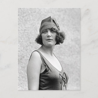 Badebeauty-Portrait, 1922 Postkarte