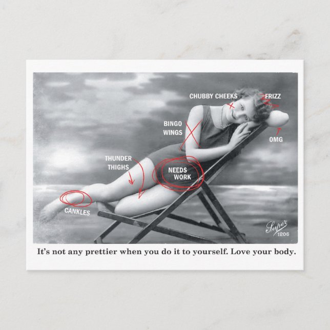 Badebeauty Postkarte (Vorderseite)