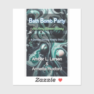 Badebomben-Party-Cover-Aufkleber Aufkleber