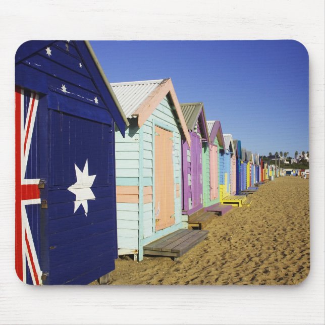 Badeboxen, Middle Brighton Beach, Port Mousepad (Vorne)