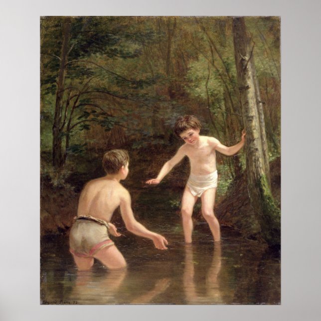 Badeboys, 1873 poster (Vorne)