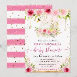 Badefarbe Sommerrosa Blume Schwanendusche Einladung