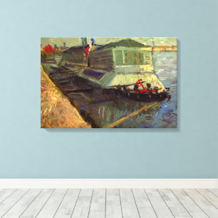 Badefloß an der Seine Asniere von Vincent van Gogh Leinwanddruck