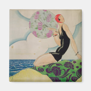Badegast, c.1925 magnet