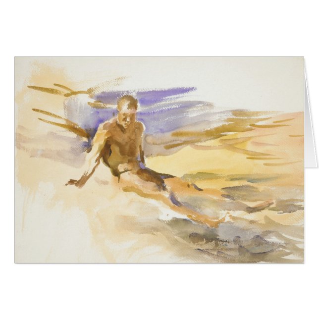 Badegast in Florida, 1917 (Vorderseite (Horizontal))