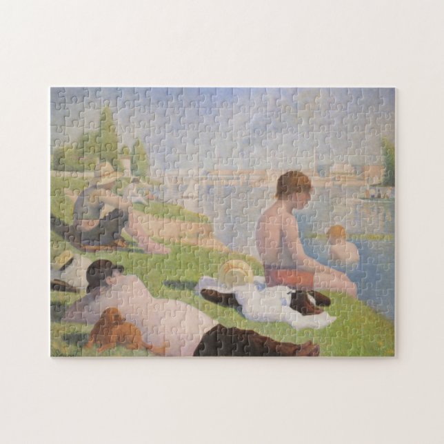 Badegäste bei Asnieres durch Georges Seurat (Horizontal)