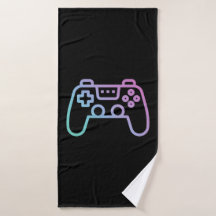 Badehandtuch, Gaming, Controller, für Gamer
