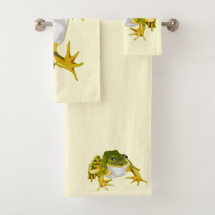 Badehandtuch-Set mit Frosch Badhandtuch Set