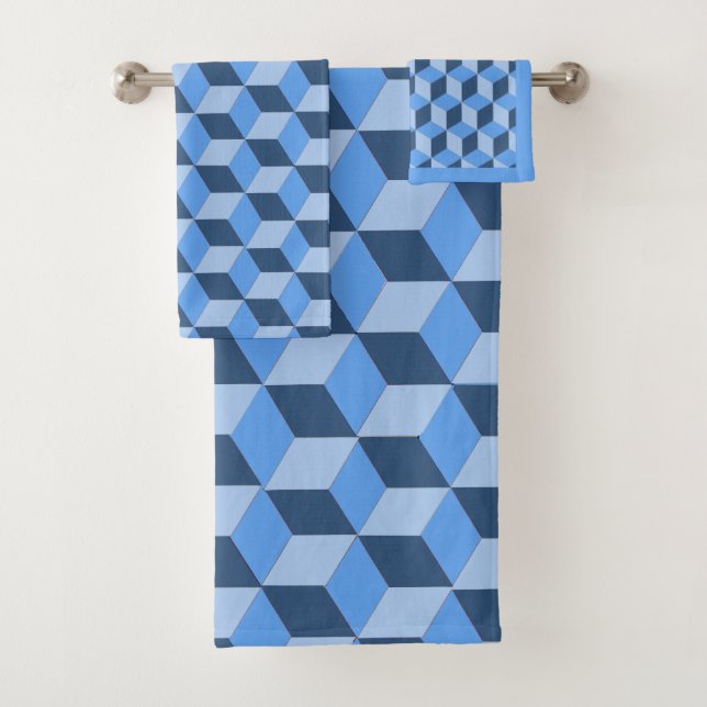 Badehandtücher - Gebäude Blockflöte Illusion Badhandtuch Set (Insitu)