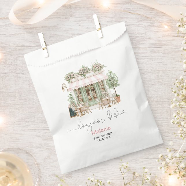 Badehaube Babydusche Papiertüte Geschenktütchen (Ausgeschnitten)