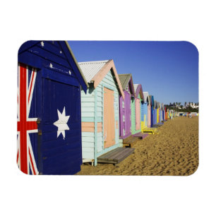 Badehäuschen, Middle Brighton Beach, Hafen Magnet