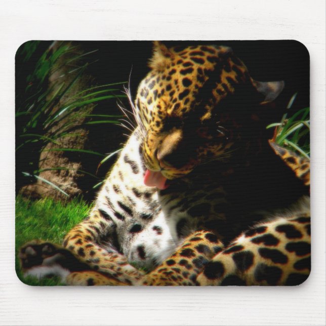 Badeleopard Mousepad (Vorne)