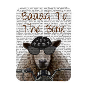 Bademantel zum Knochen Magnet