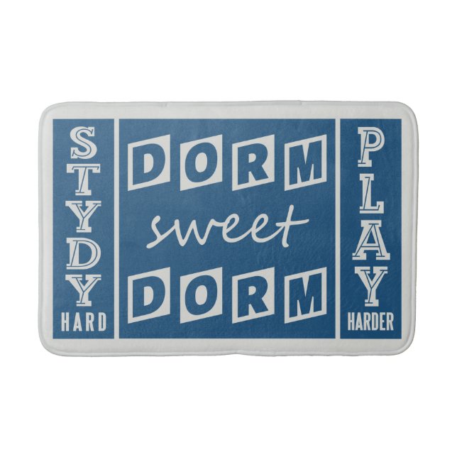 Badematte "Dorm Sweet Dorm" (Vorderseite)