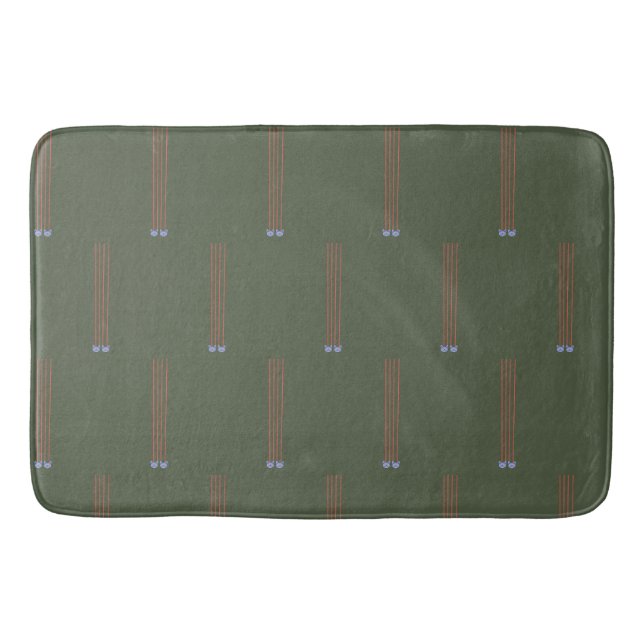 Badematte, groß, Jäger grün, blaue Katzen Design Badematte (Vorderseite)