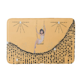 Badematte mit Flapper Girl on Swing