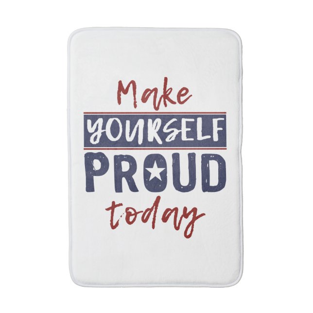 Badematten "Make Yourself Proud" (Vorderseite Vertikal)