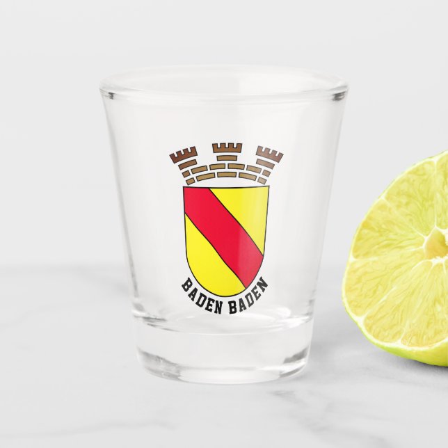 Baden-Baden-Wappen - DEUTSCHLAND Schnapsglas (Vorderseite)