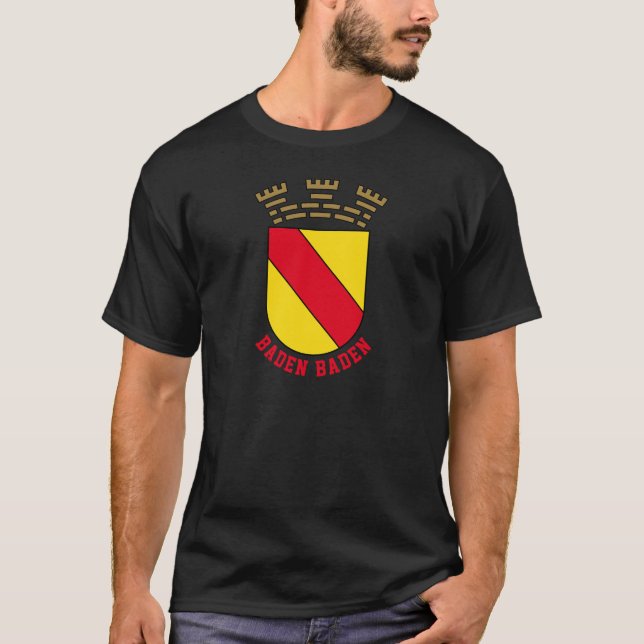 Baden-Baden-Wappen - DEUTSCHLAND T-Shirt (Vorderseite)