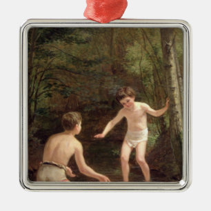 Baden der Jungen, 1873 Ornament Aus Metall