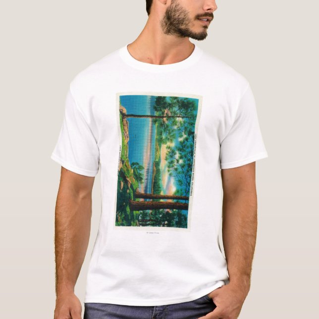 Baden des Bucht-Punktes an der See-Pfeilspitze T-Shirt (Vorderseite)