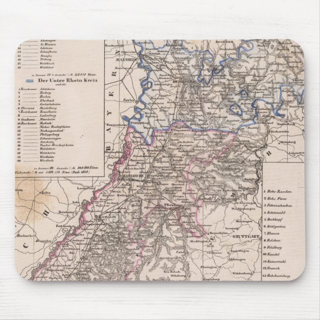 Baden, Deutschland Mousepad (Vorne)