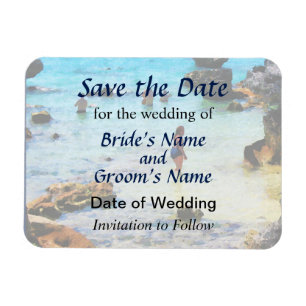 Baden im Ocean St. George Save the Date Magnet
